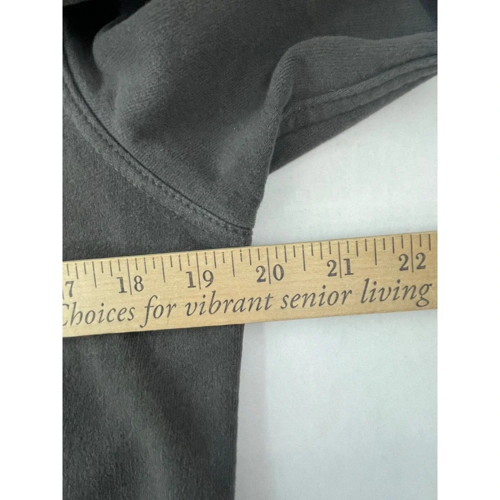 The North Face Hoodie Mens Small Gray Full Zip Sweat Shirt Graphic Print Logo